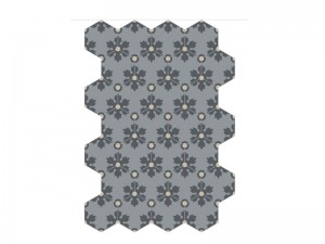 Bisazza Cementiles Decorations cement tiles Freeze Titanio