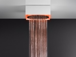 Gessi Afilo ceiling shower head with chromotherapy 57603