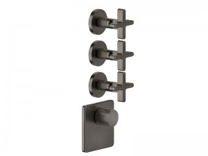Gessi Inciso Wellness thermostatic 3-exit shower tap 58346