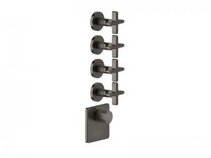 Gessi Inciso Wellness thermostatic 4-exit shower tap 58348
